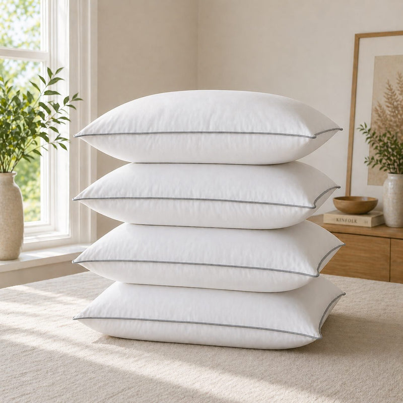 Almohadas Premium Sesgo Set x 4