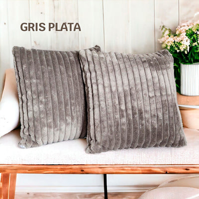 Fundas En Felpa Decorativas para Cojines - Tela Extra Suave