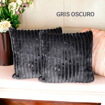 Fundas En Felpa Decorativas para Cojines - Tela Extra Suave