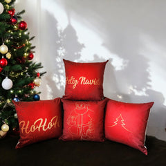 ¡OFERTA DE TEMPORADA! Set x 4 Cojines de Navidad Rojo 567