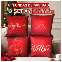 Set x 4 Fundas de Navidad 🎄Selecciona tu combo favorito