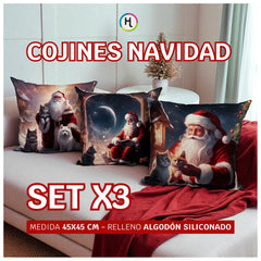 Set x 3 Cojines de Navidad 🎄Selecciona tu trío favorito