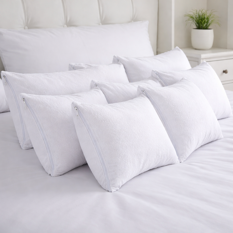 Set x 6 Protectores Impermeables para almohadas de 70x50 cm