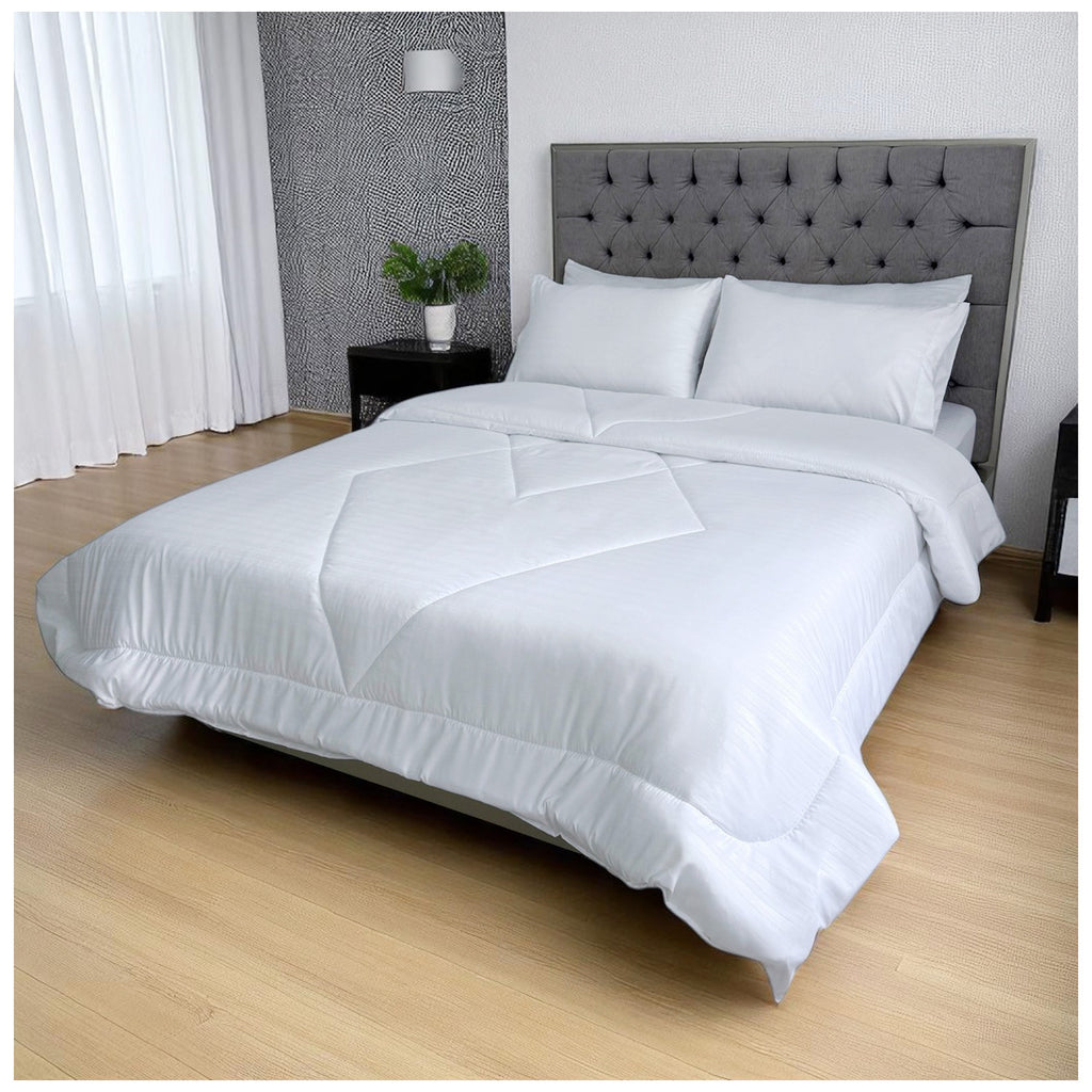 Edredón Doble Faz Blanco Cama Doble 140x190cm