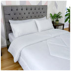 Edredón Doble Faz Blanco Cama Doble 140x190cm