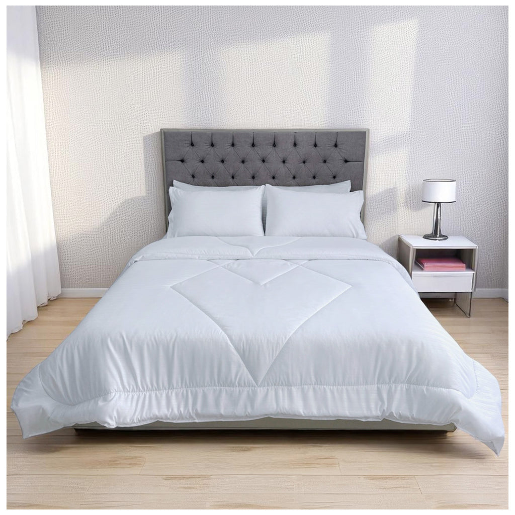 Edredón Doble Faz Blanco Cama Doble 140x190cm