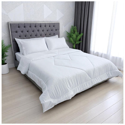 Edredón Doble Faz Blanco Cama Doble 140x190cm