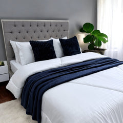 Súper Combo Cama Doble 140x190cm Azul