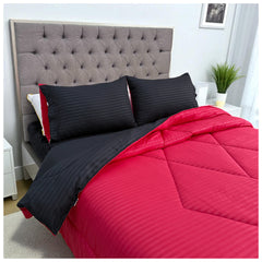 Edredón Doble Faz Carmesí Cama Doble 140x190cm