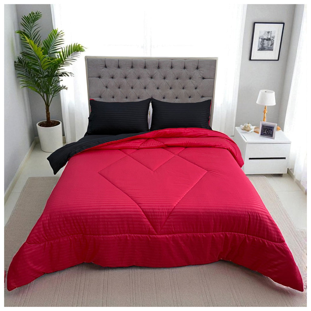 Edredón Doble Faz Carmesí Cama Doble 140x190cm