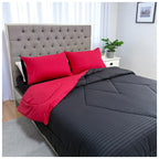 Edredón Doble Faz Carmesí Cama Doble 140x190cm