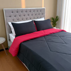 Edredón Doble Faz Carmesí Cama Doble 140x190cm