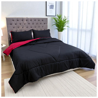 Edredón Doble Faz Carmesí Cama Doble 140x190cm