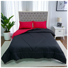 Edredón Doble Faz Carmesí Cama Doble 140x190cm