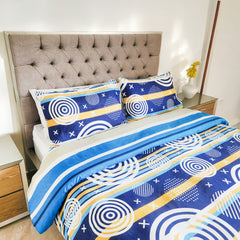 Edredón Doble Faz Espiral Cama Doble 140x190cm