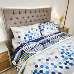 Edredón Doble Faz Espiral Cama Doble 140x190cm