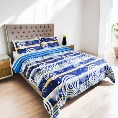Edredón Doble Faz Espiral Cama Doble 140x190cm