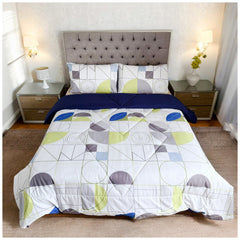 Edredón Doble Faz Estampado Sinfonía Cama Doble 140x190cm