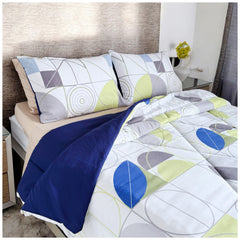 Edredón Doble Faz Estampado Sinfonía Cama Doble 140x190cm