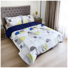 Edredón Doble Faz Estampado Sinfonía Cama Doble 140x190cm