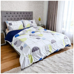Edredón Doble Faz Estampado Sinfonía Cama Doble 140x190cm
