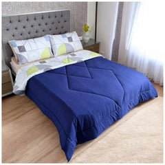 Edredón Doble Faz Estampado Sinfonía Cama Doble 140x190cm