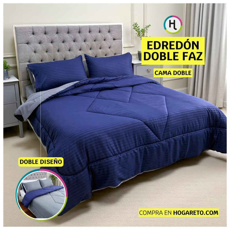 Edredón Doble Faz Nocturno Cama Doble 140x190cm