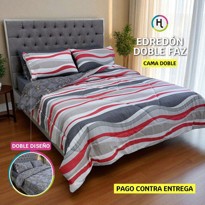 Edredón Doble Faz Eclipse Cama Doble 140x190cm