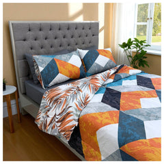 Edredón Doble Faz Mandarina Cama Doble 140x190cm