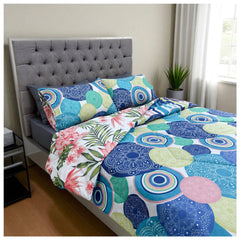 Edredón Doble Faz Mosaico Cama Doble 140x190cm