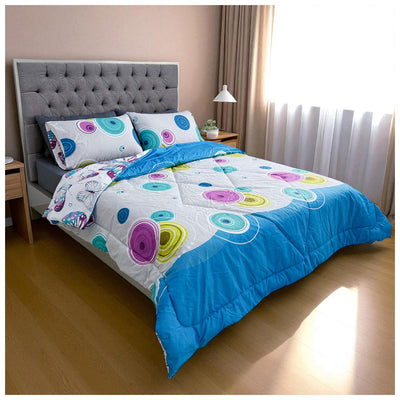 Edredón Doble Faz Burbujas Cama Doble 140x190cm