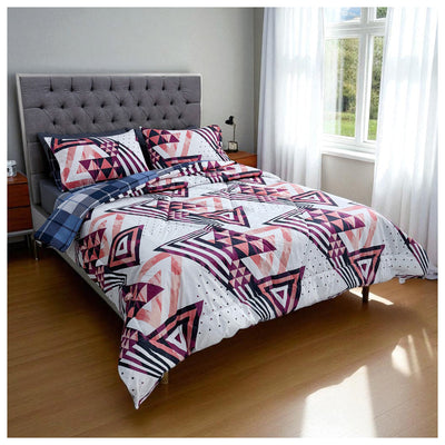 Edredón Doble Faz Pirámide Cama Doble 140x190cm