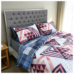 Edredón Doble Faz Pirámide Cama Doble 140x190cm