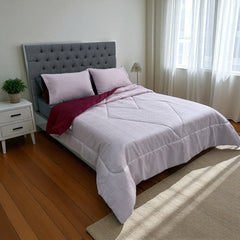Edredón Doble Faz Merlot Cama Doble 140x190cm