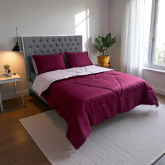 Edredón Doble Faz Merlot Cama Doble 140x190cm