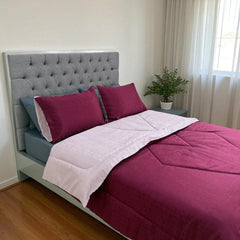 Edredón Doble Faz Merlot Cama Doble 140x190cm