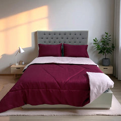 Edredón Doble Faz Merlot Cama Doble 140x190cm