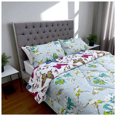 Edredón Doble Faz Primaveral Cama Doble 140x190cm