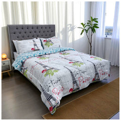 Edredón Doble Faz París Cama Doble 140x190cm