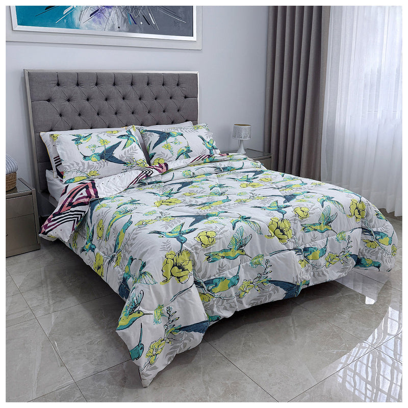 Edredón Doble Faz Cama Doble Colibrí 140x190cm