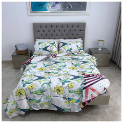 Edredón Doble Faz Cama Doble Colibrí 140x190cm