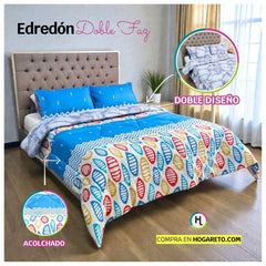 Edredón Doble Faz Cama Doble Regatta 140x190cm