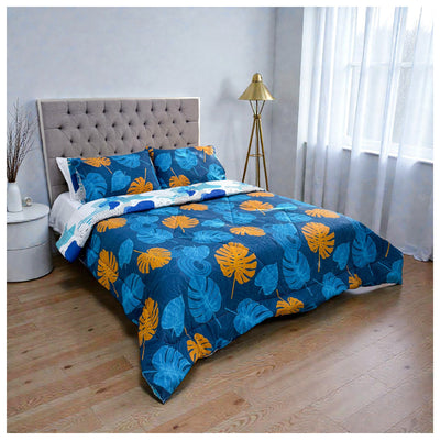 Edredón Doble Faz Cama Doble Aqua 140x190cm