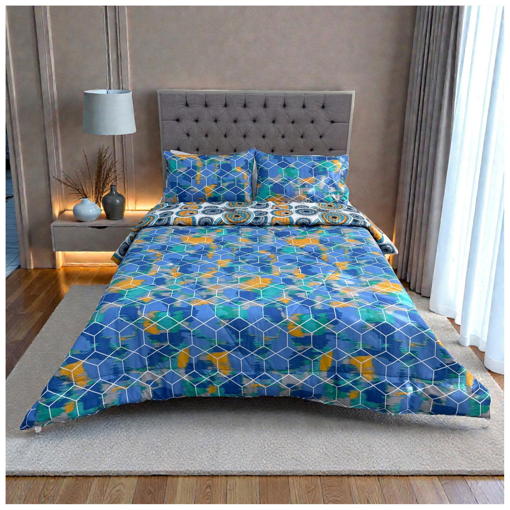 Edredón Doble Faz Cama Doble  Rettro 140x190cm