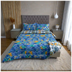 Edredón Doble Faz Cama Doble  Rettro 140x190cm
