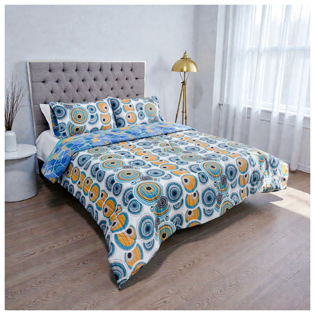 Edredón Doble Faz Cama Doble  Rettro 140x190cm