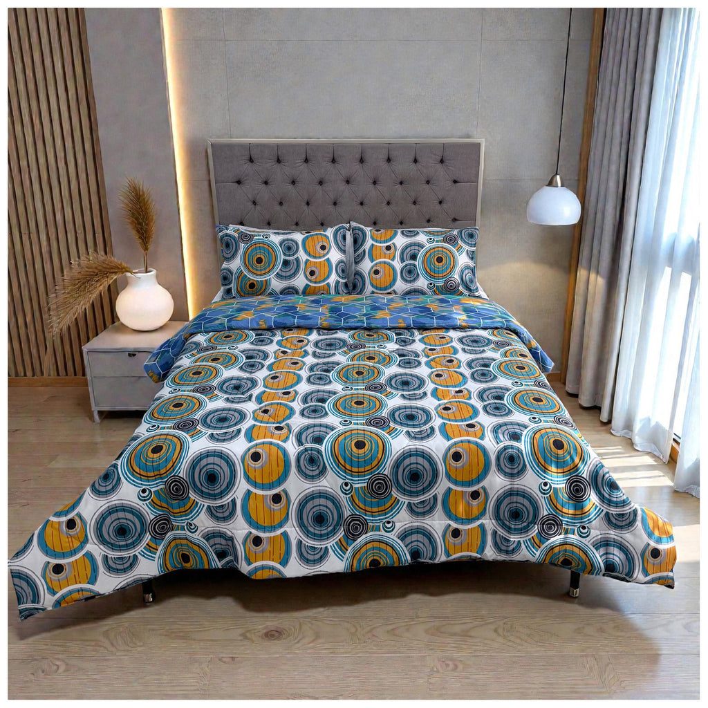 Edredón Doble Faz Cama Doble  Rettro 140x190cm