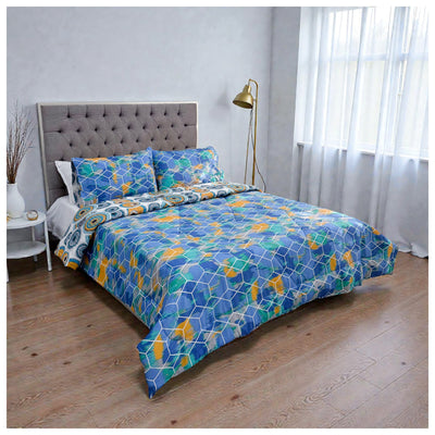 Edredón Doble Faz Cama Doble  Rettro 140x190cm