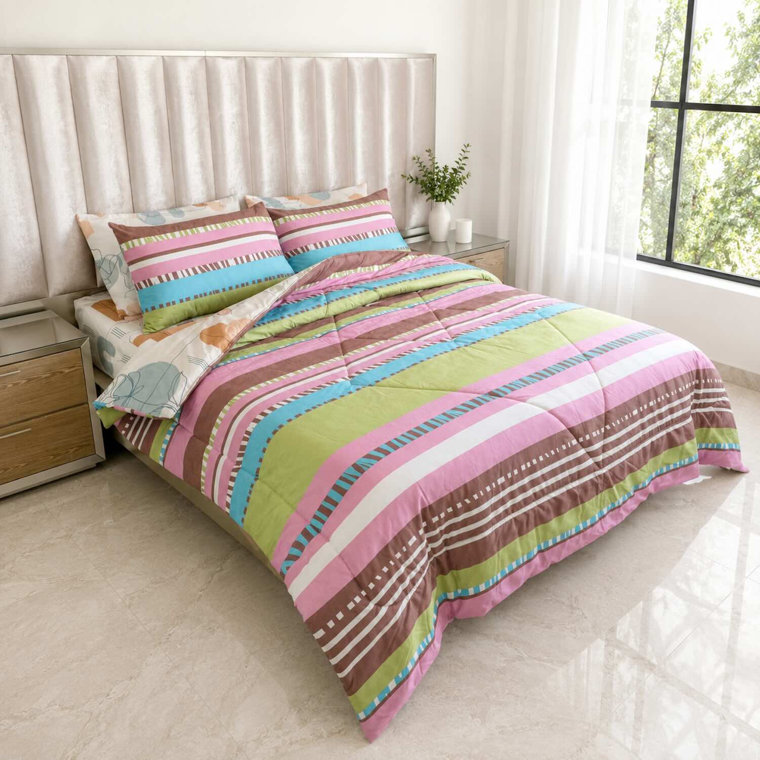 Edredón Doble Faz Cama Doble Verano 140x190cm