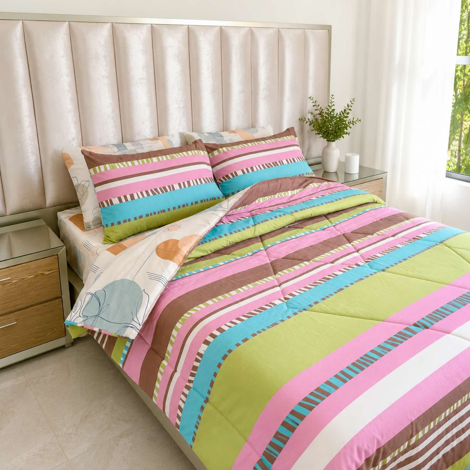Edredón Doble Faz Cama Doble Verano 140x190cm